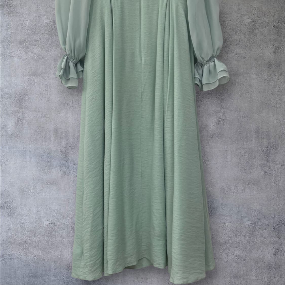 브라이드앤유 BAU by Bride And You 민트쉬폰프릴롱원피스 1 상품이미지9