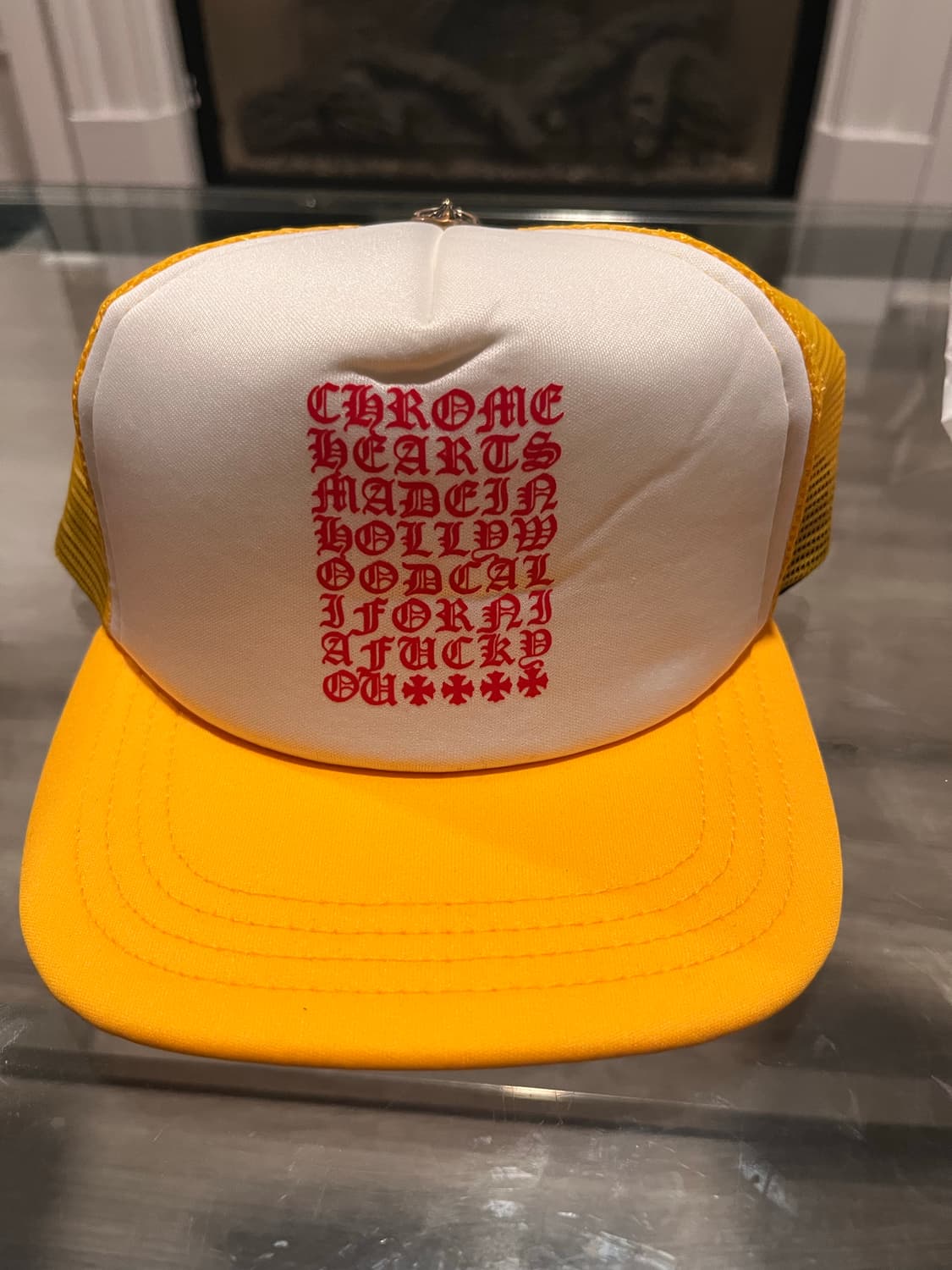 (새상품)크롬하츠 옐로우 트러커 모자 상품이미지1