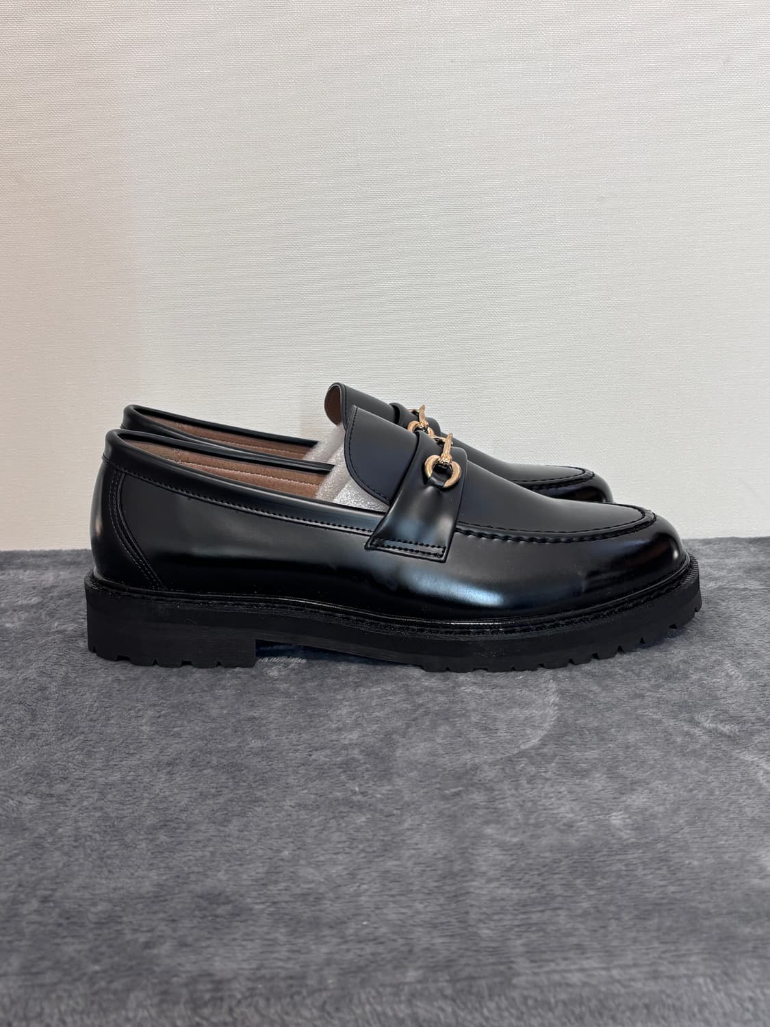 새상품) 265 위더로드 던컨 홀스빗 로퍼 블랙 상품이미지3