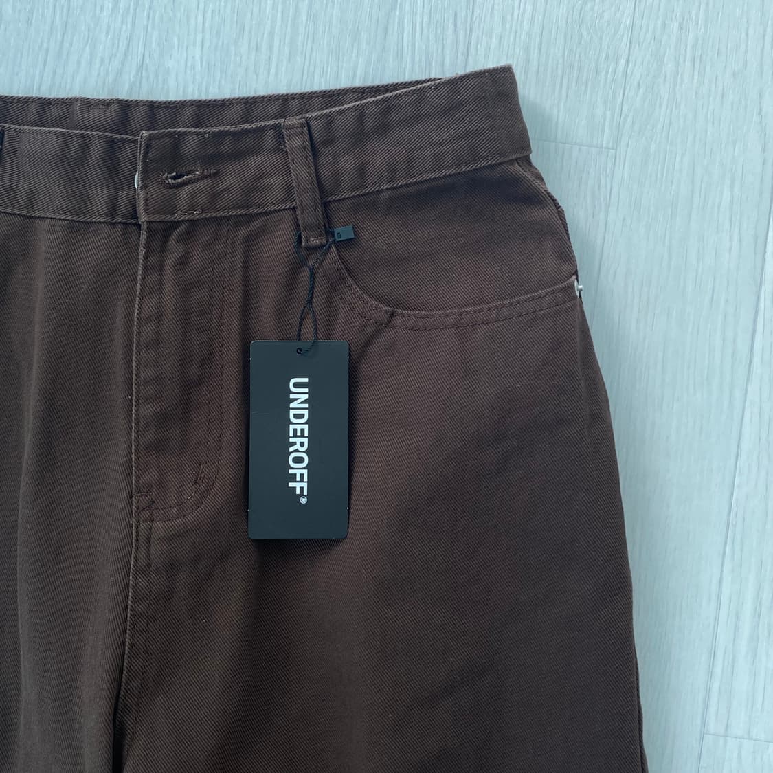 언더오프 코튼 팬츠 브라운  상품이미지2