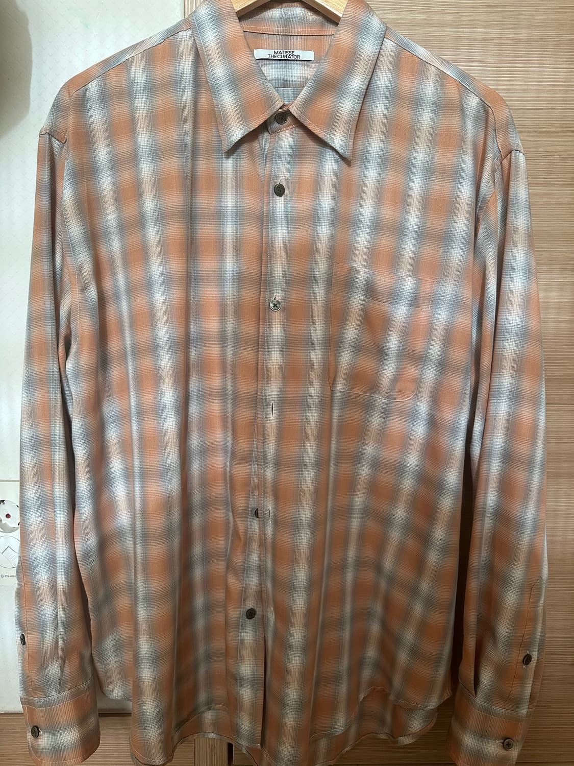 원포켓 셔츠 옴브레 오렌지 2size 상품이미지2