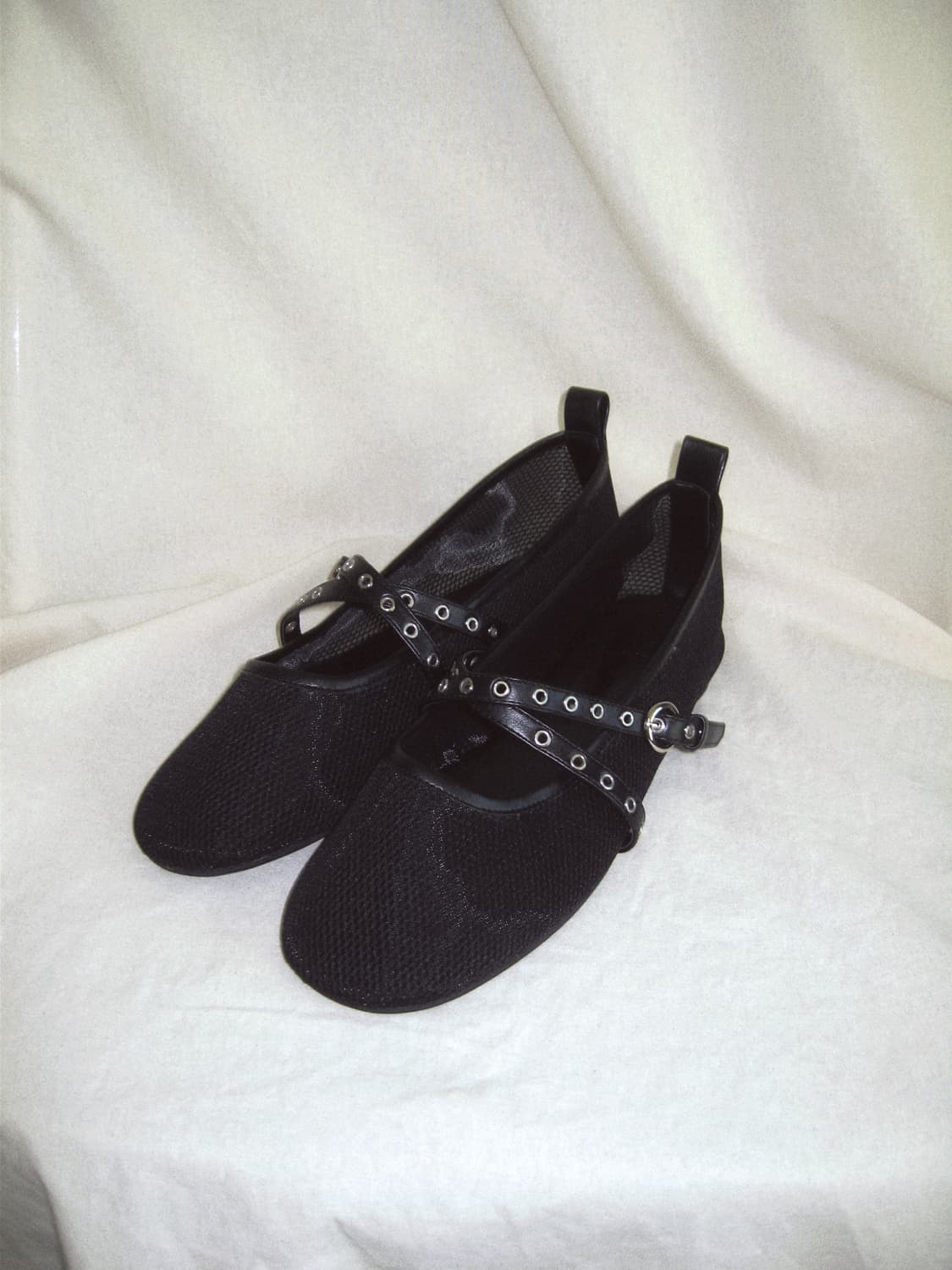 [Select] Mesh Eyelet Buckle Flats 상품이미지8