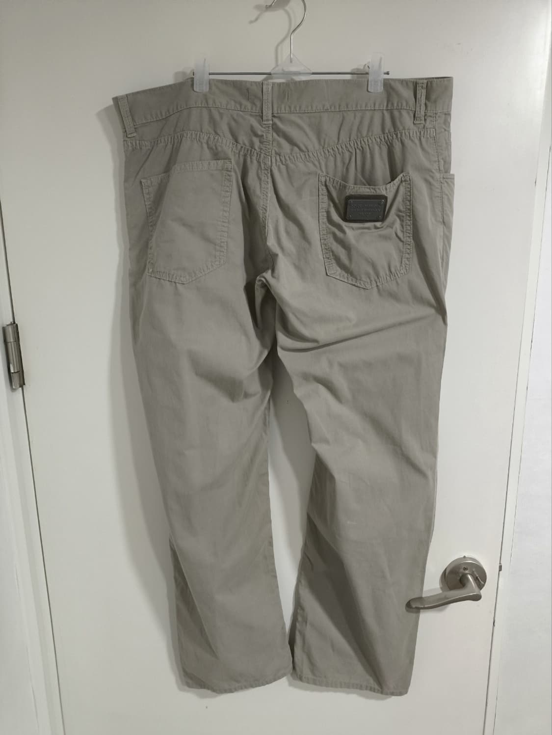 40인치 돌체앤가바나 베이지 팬츠 스트레이트핏 면바지 상품이미지5