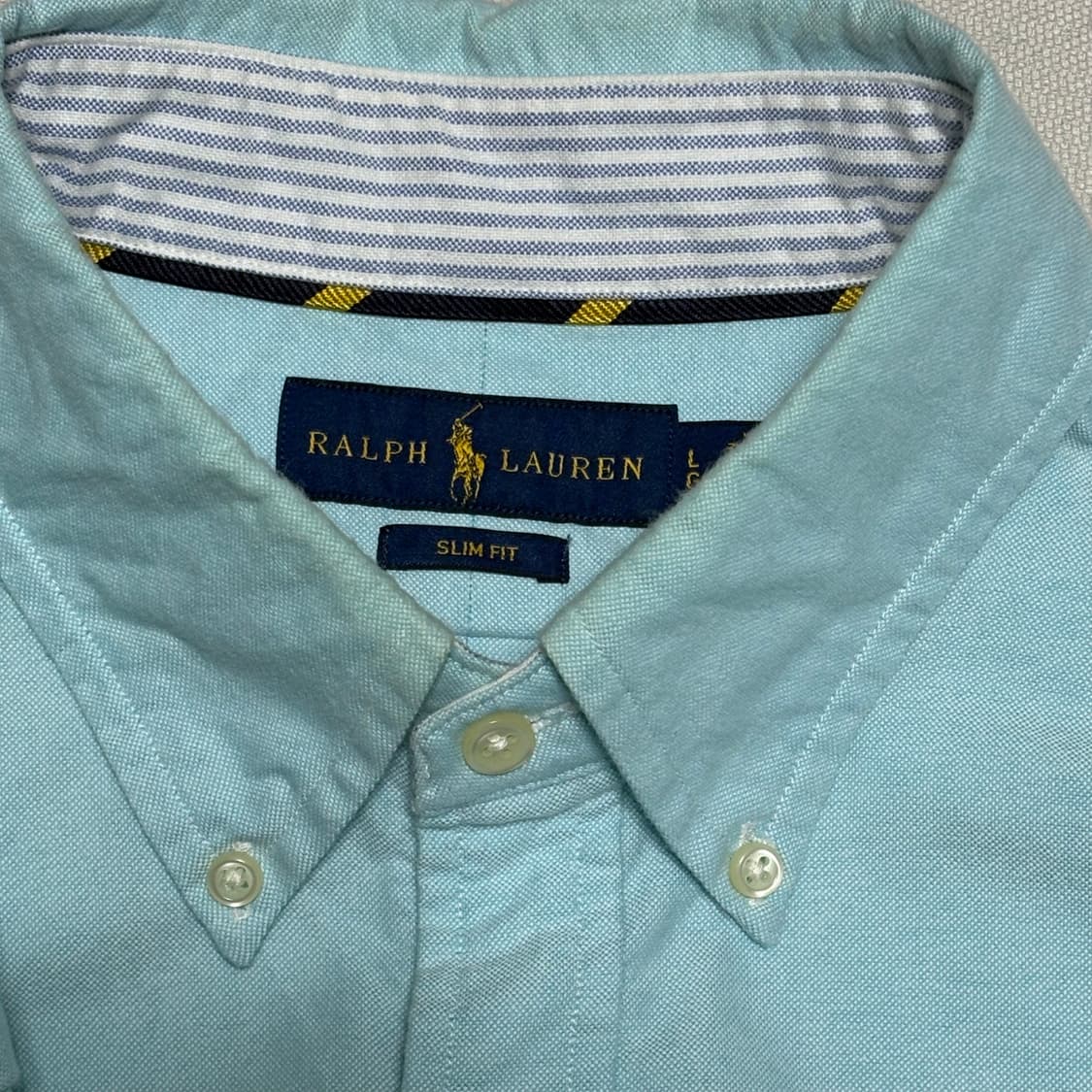 L 폴로랄프로렌 슬림핏 민트 셔츠 상품이미지5