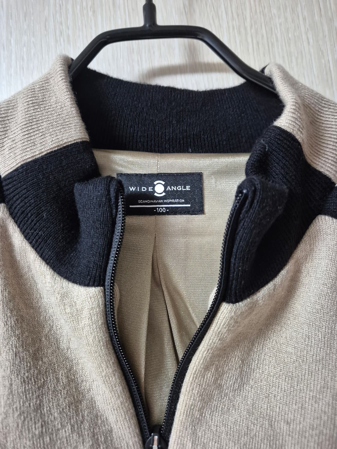 (21년) 와이드앵글 풀집업 방풍 니트 패딩 집업 방풍점퍼 100 상품이미지5