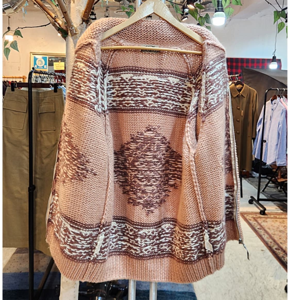 Piko 피코 울 코위찬 빈티지 스웨터 집업 상품이미지9