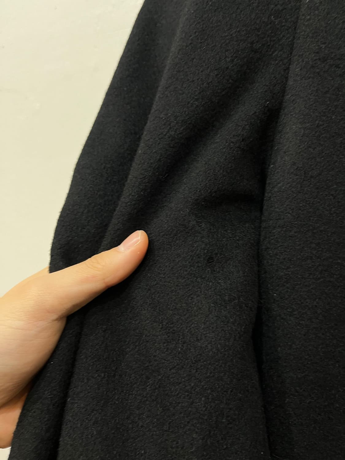 캐시미어100% 발마칸 코트 블랙 상품이미지8