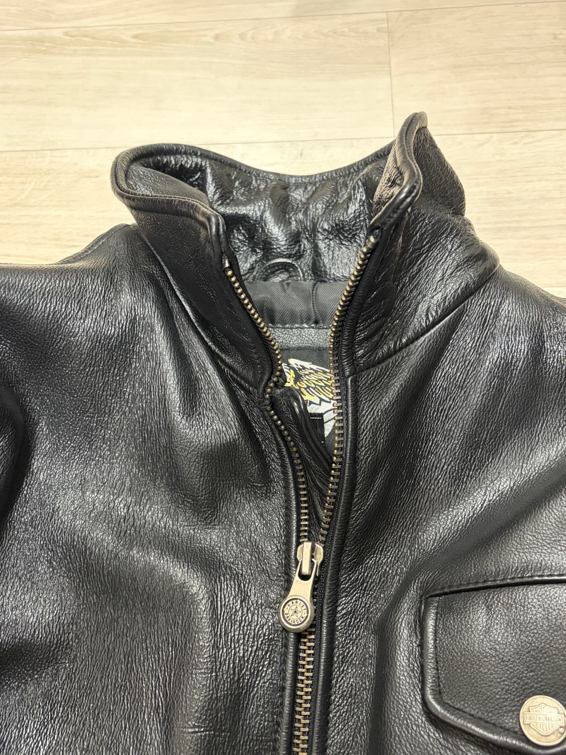 할리 데이비슨 플레임 가죽 자켓 상품이미지4