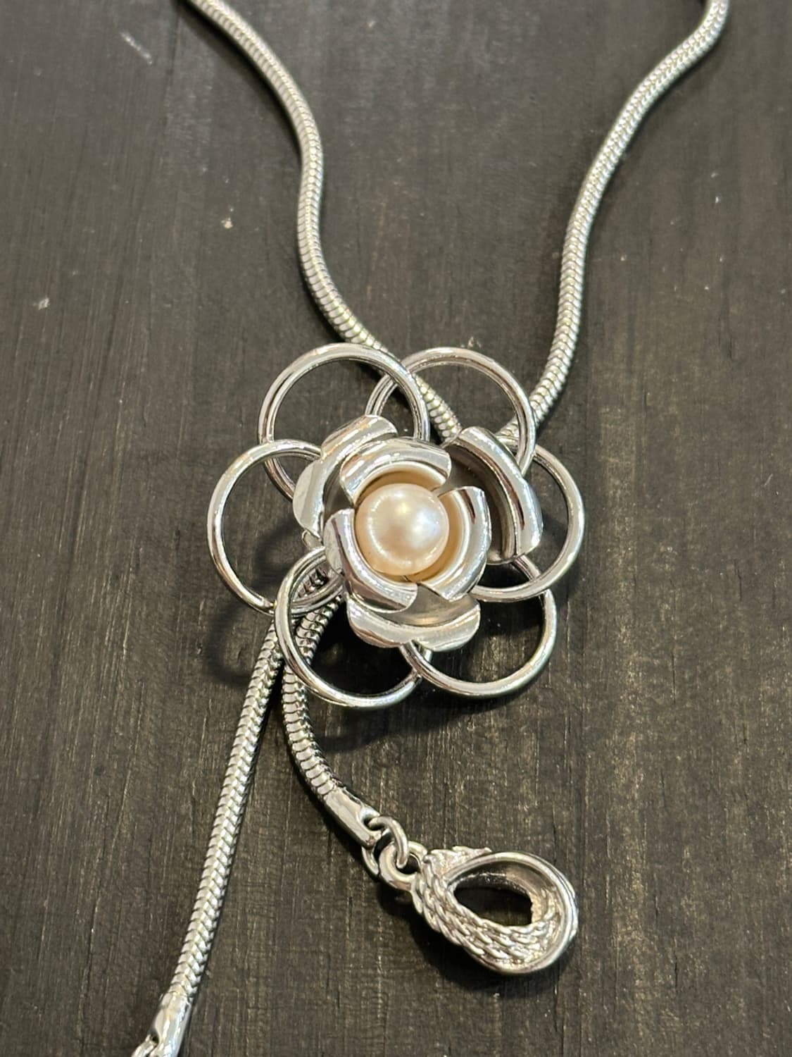 Vintage pearl bolo tie 상품이미지2