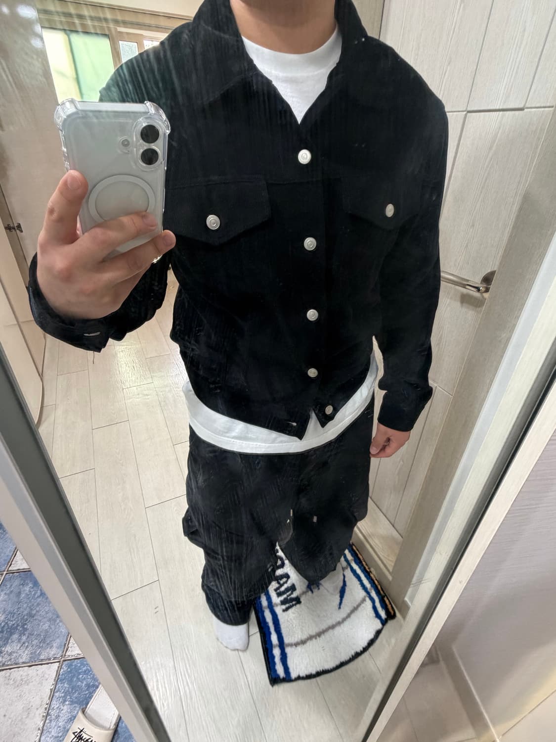 단스튜디오 코듀로이 자켓 블랙 상품이미지1