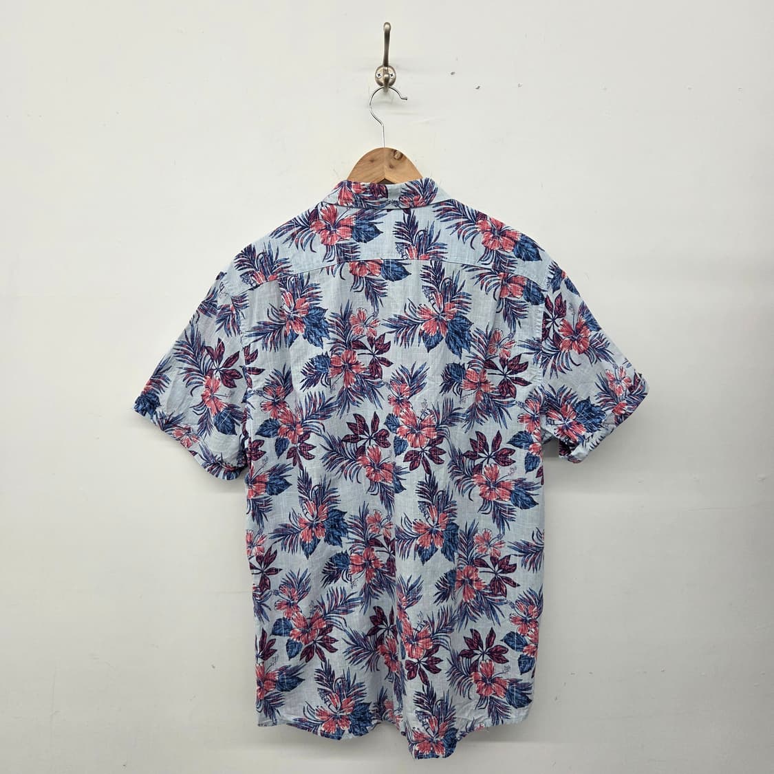 IZOD 하와이안 플라워 반팔 셔츠 남XL 상품이미지5