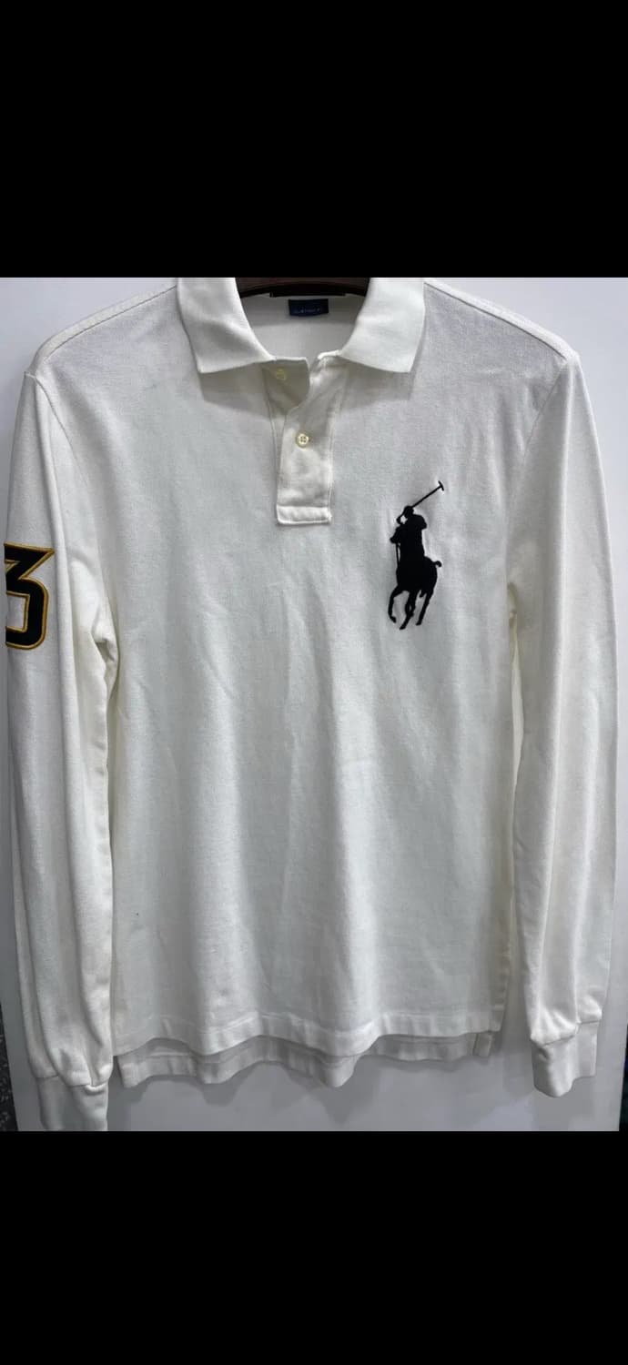 폴로 랄프로렌 빅포니 화이트 럭비티  상품이미지1