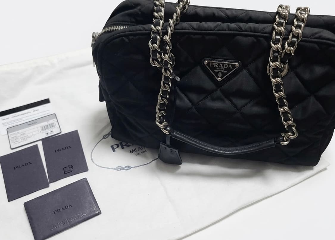 프라다 나일론 퀼팅 체인 숄더백 1bb903 상품이미지1