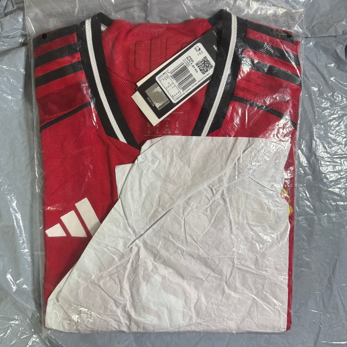 25-26 맨체스터 유나이티드 홈 어센틱 긴팔 유니폼 미개봉 상품이미지1