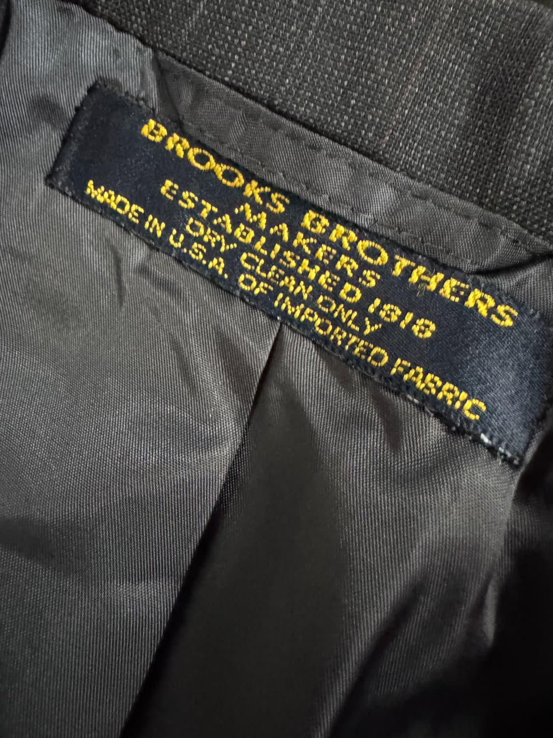 브룩스브라더스 빈티지 체크 울 정장 자켓 M~L 상품이미지4