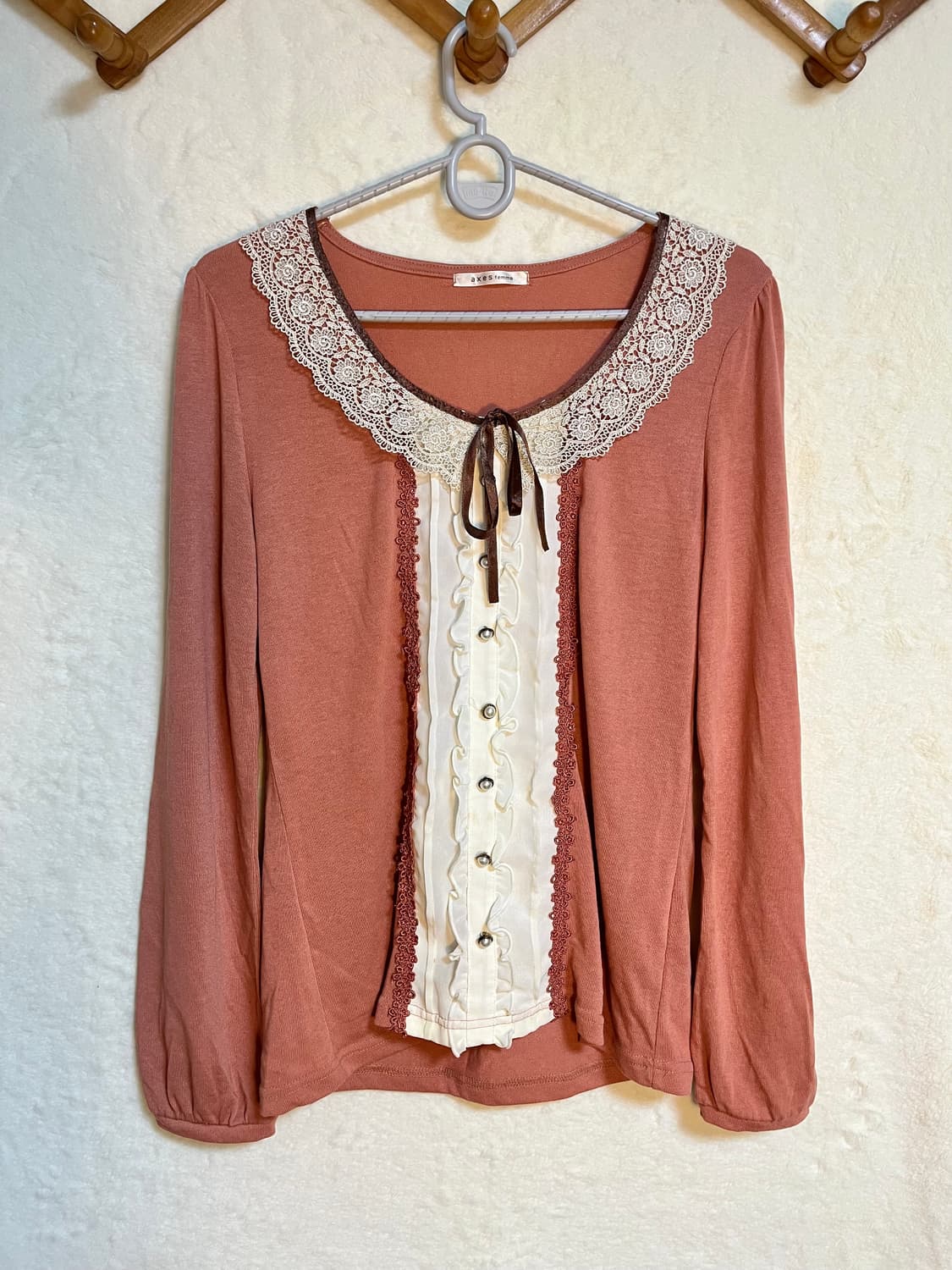 엑시즈팜 긴팔 블라우스 티셔츠 상품이미지1