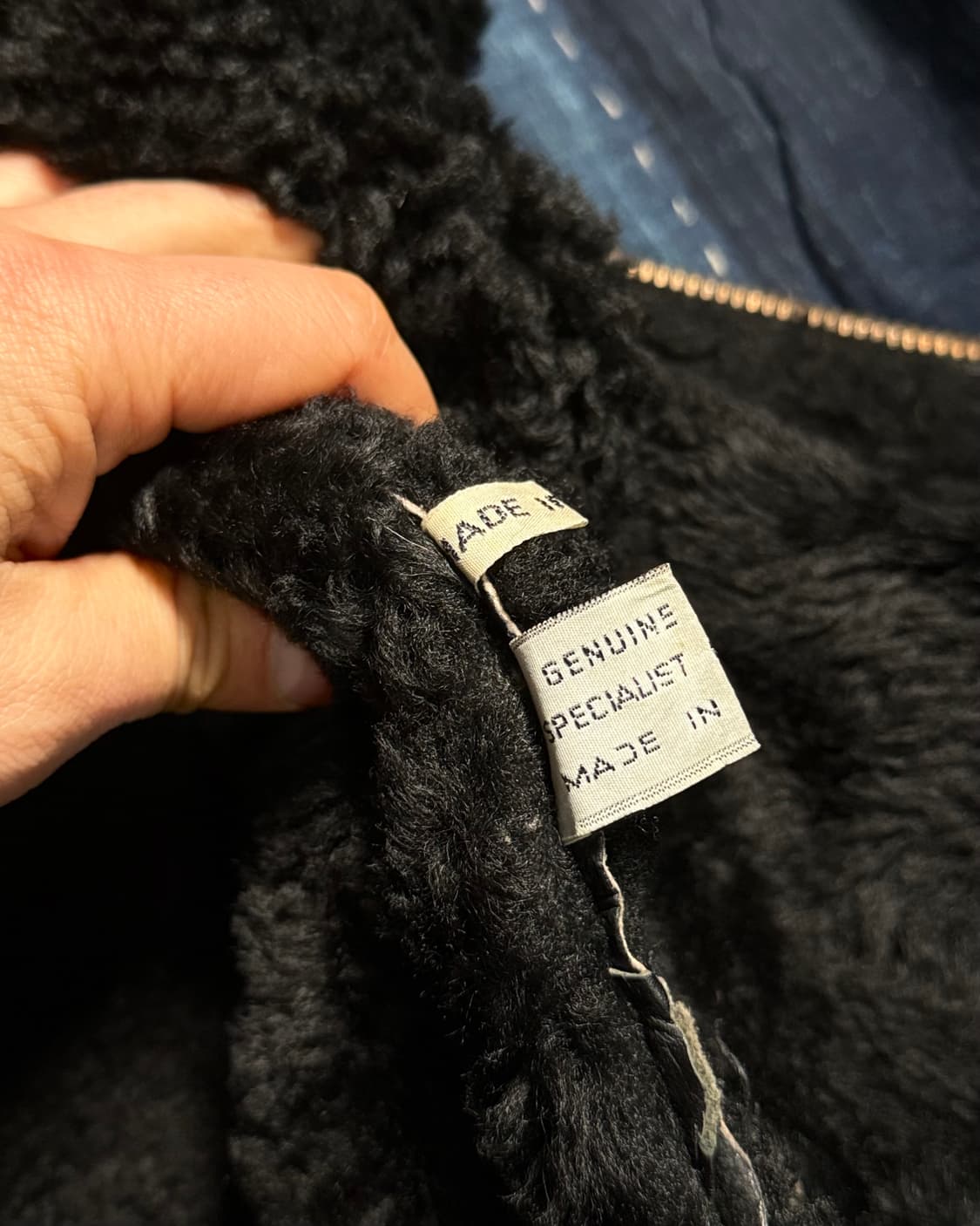 70-80‘s 유럽 빈티지 양가죽 타입 B-3 플라이트 베스트 40 상품이미지5