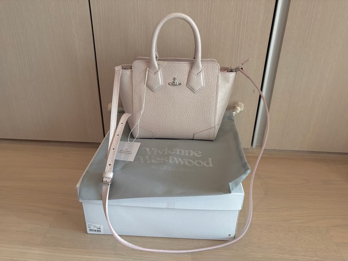 비비안웨스트우드 레드라벨 EXECUTIVE 토트백 M 핑크 상품이미지1