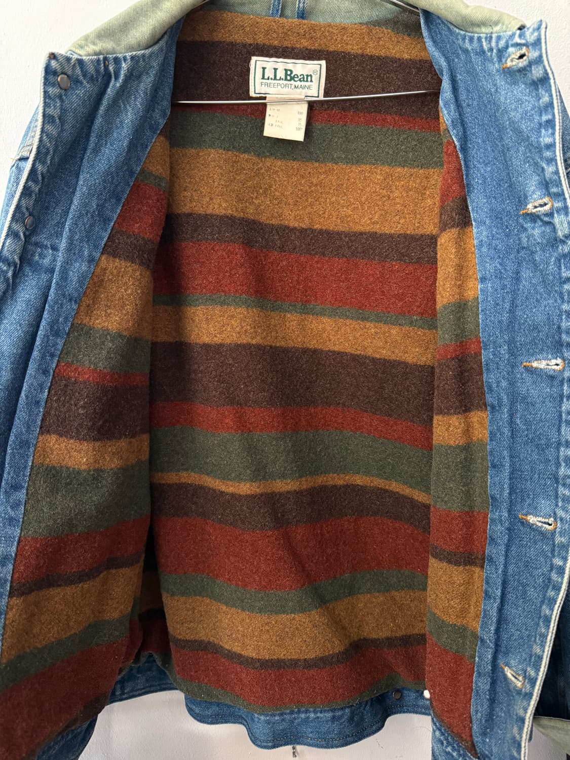 USA🇺🇸L.L.Bean 데님 블랭킷 라이닝 자켓 XL 상품이미지5