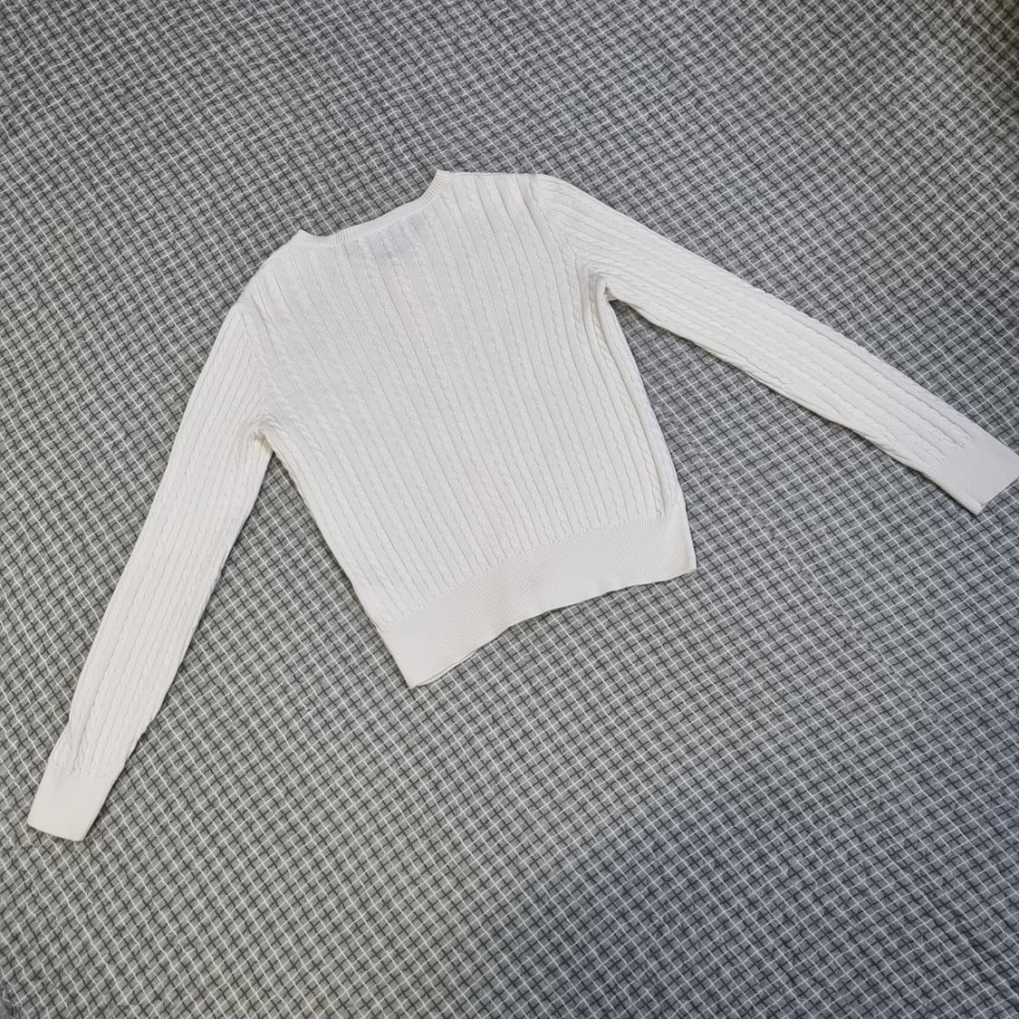 폴로 랄프로렌 케이블 니트 가디건 화이트 상품이미지3