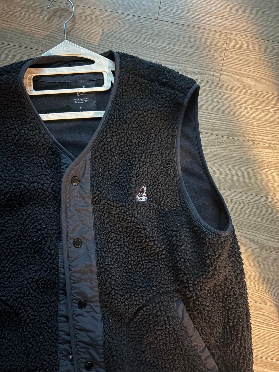 캉골 후리스 조끼 black xl 상품이미지2