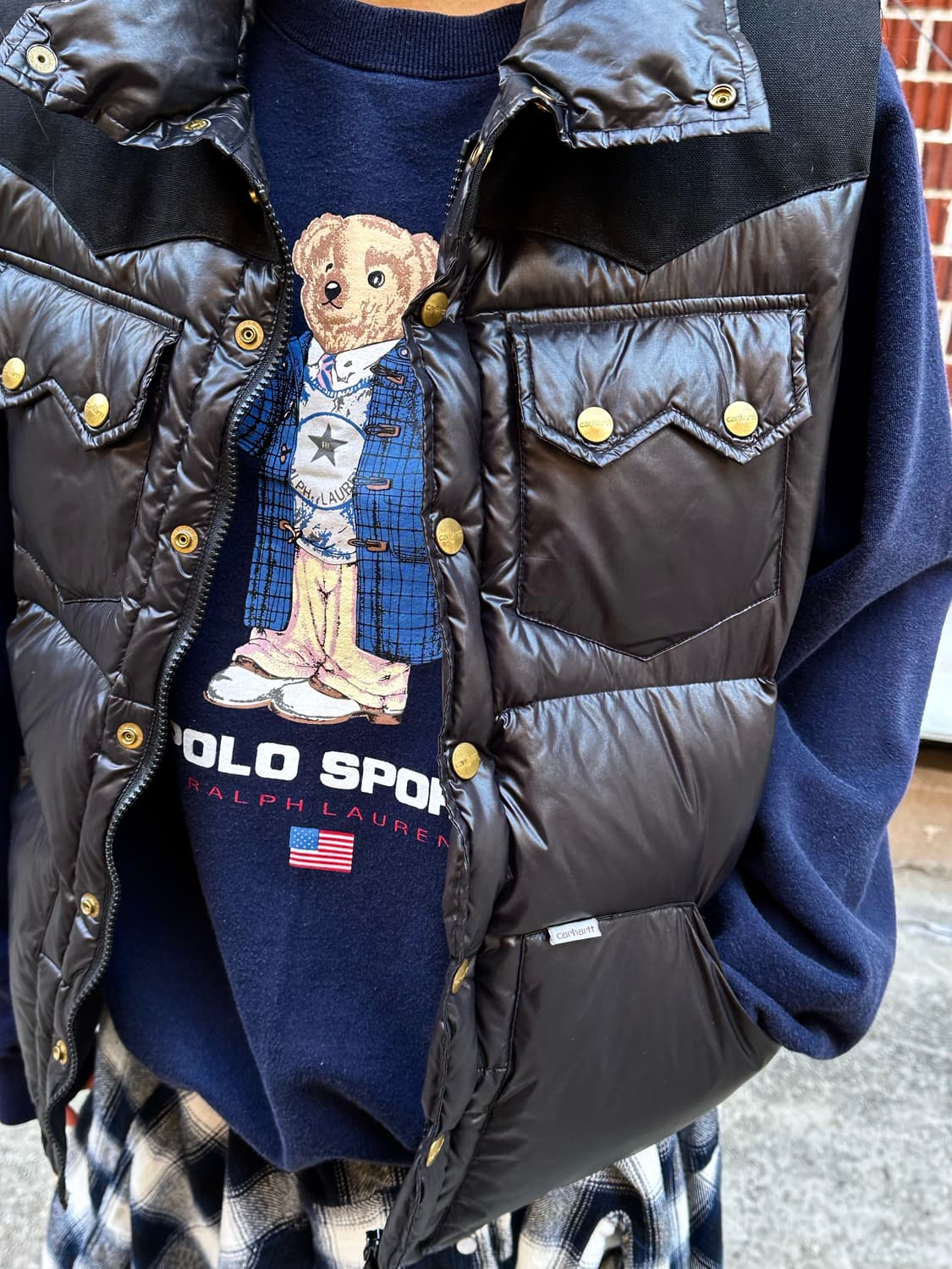 칼하트 패디조끼 리바이스 셔츠 에드윈 팬츠 코디 상품이미지3