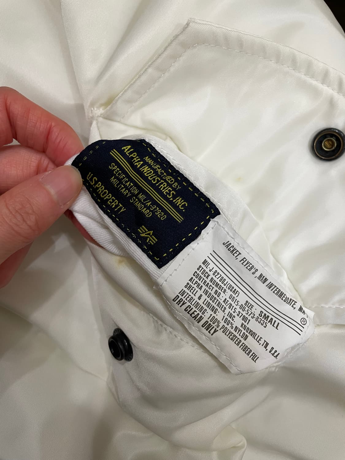 알파인더스트리 ma-1 플라이트 자켓 항공점퍼 상품이미지7