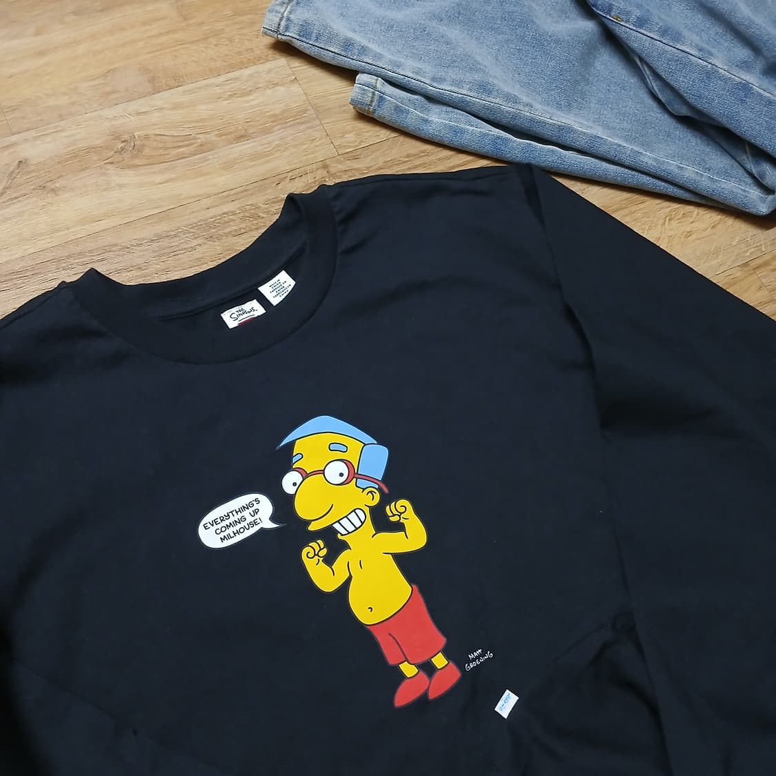 LEVIS 리바이스 심슨 콜라보 오버핏 롱 슬리브 긴팔티 상품이미지1