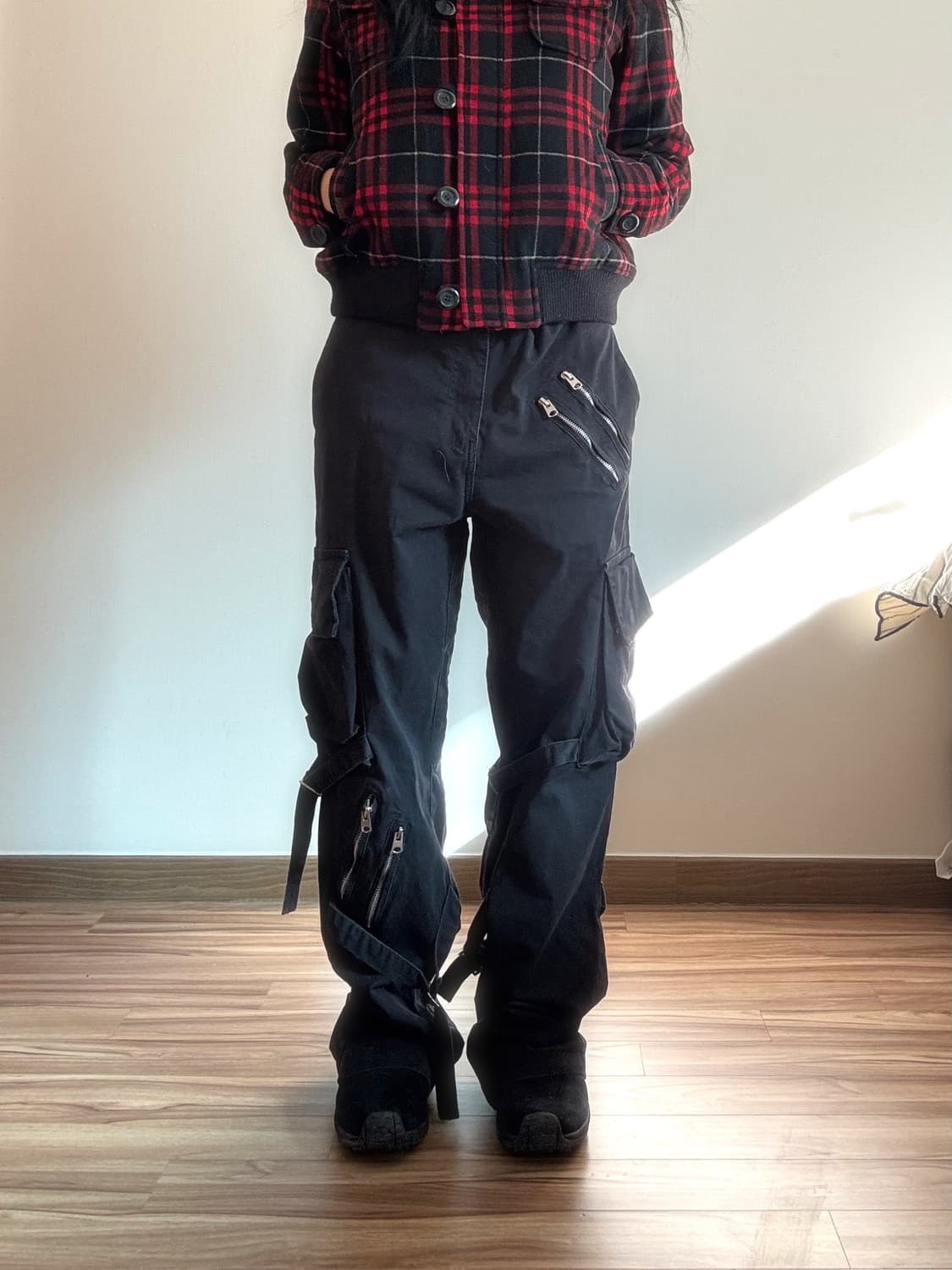 락시크 본디지 카고 팬츠 상품이미지1