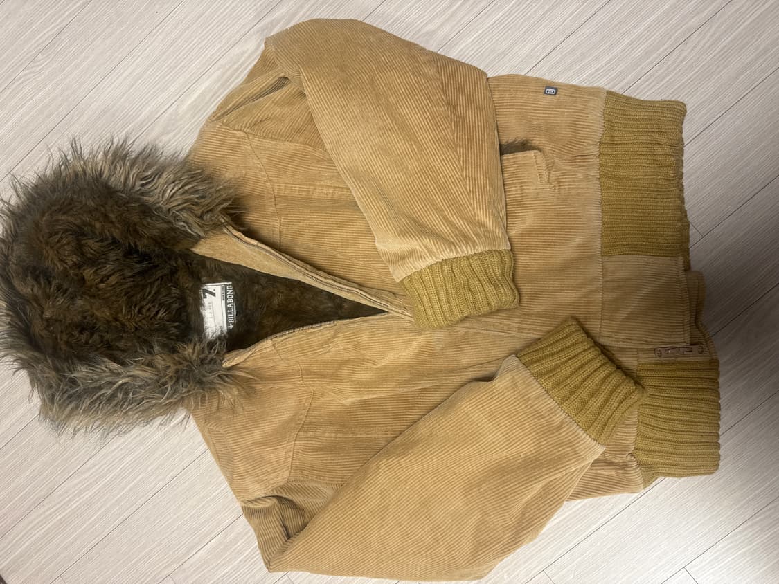 빈티지 퍼 후드 자켓 상품이미지3