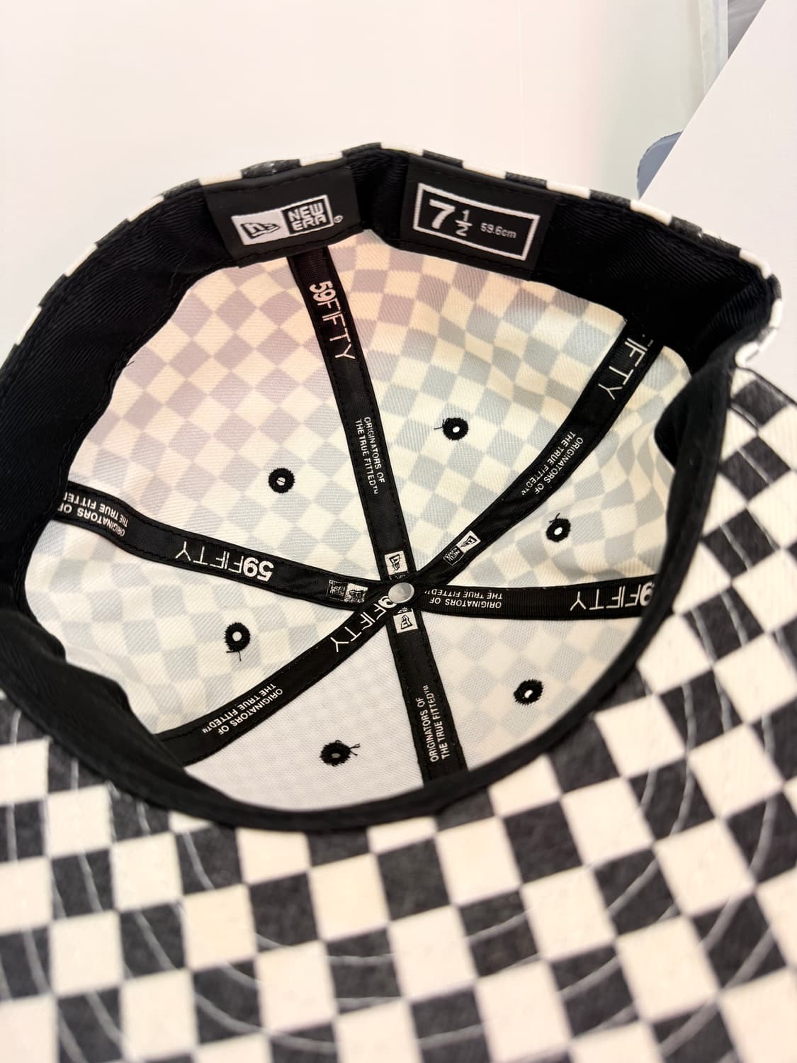 뉴에라 x 반스 콜라보 멀티 체커보드 y2k 59FIFTY 캡 상품이미지4