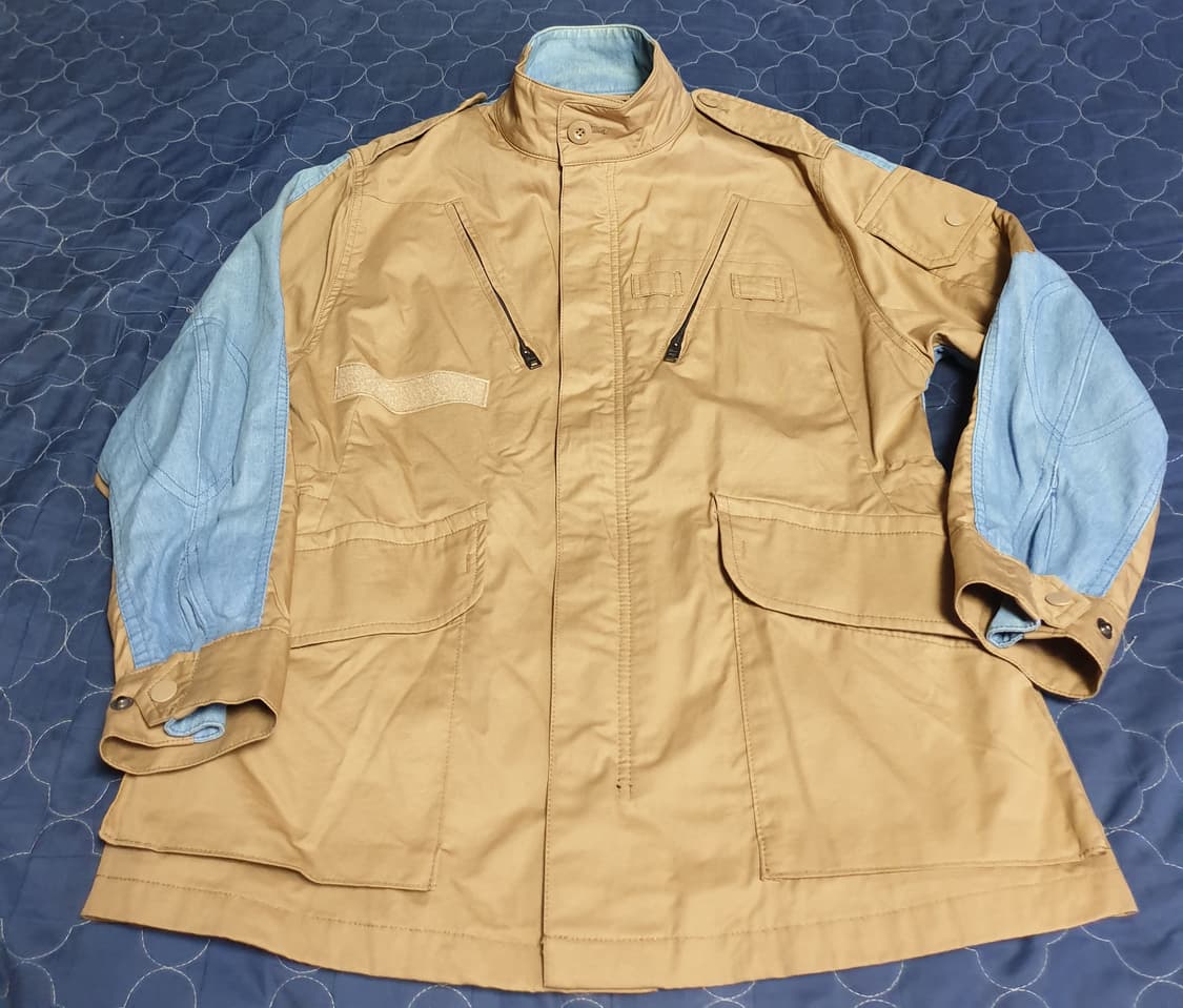 (빈티지) 카이아크만 견장 스위스군복st 데님배색 야상자켓 (S) 상품이미지1