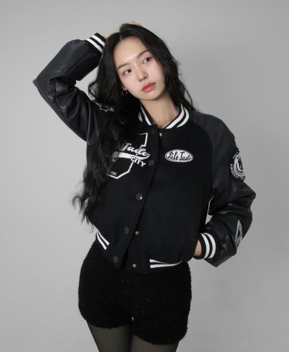 페일제이드 2023 바시티 자켓 네이비 상품이미지2