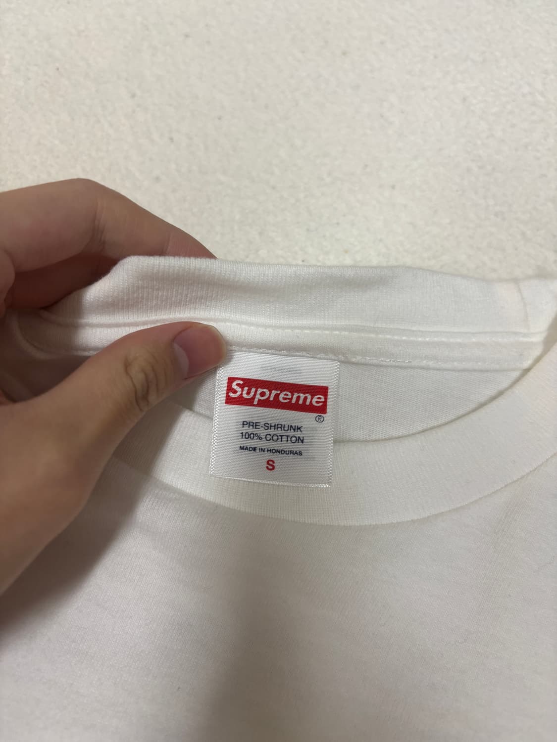 슈프림 로고 반팔 s사이즈 상품이미지5