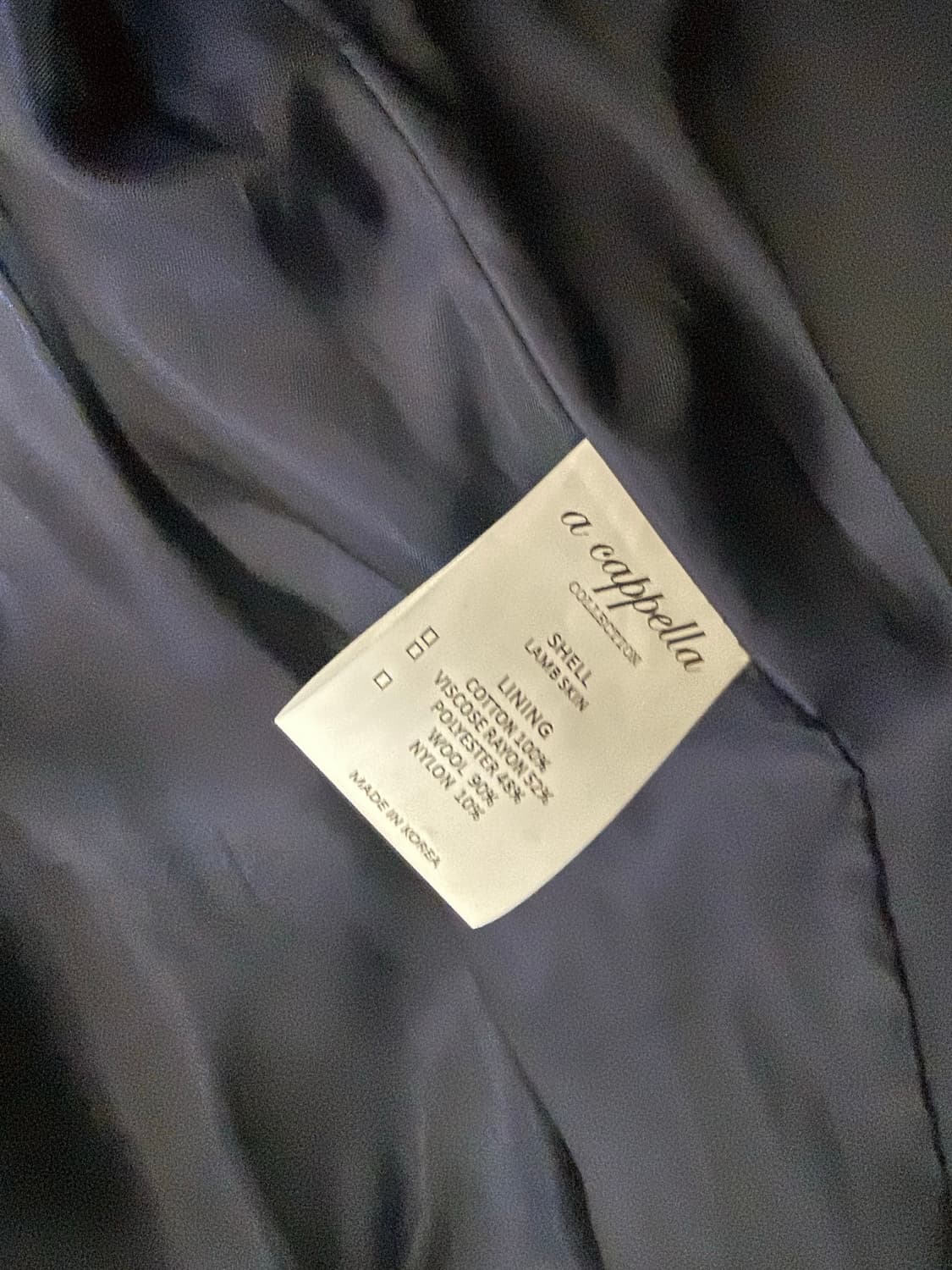 아카펠라클로딩 램스킨 1st 대전판 자켓 42사이즈 상품이미지5