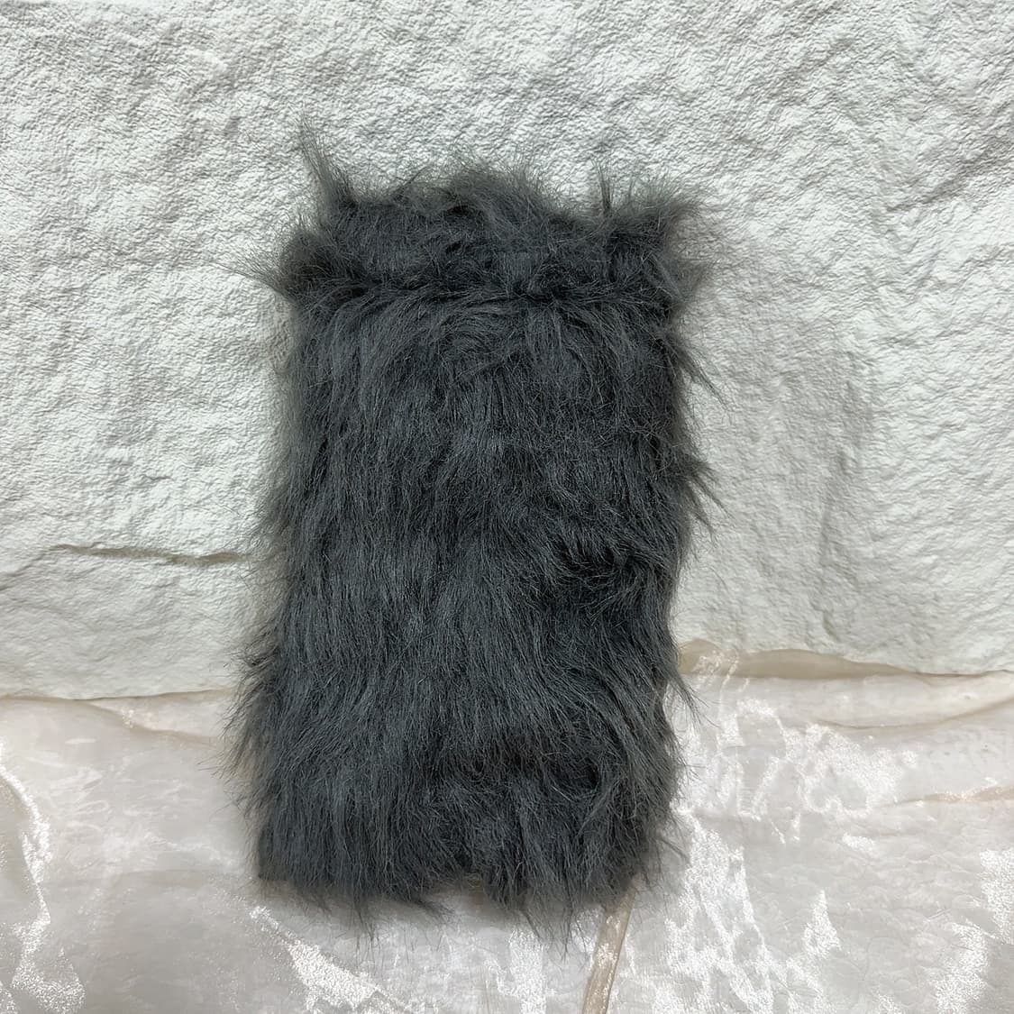 빈티지 Y2K 두툼한 퍼 그레이 레그워머 발토시 상품이미지2