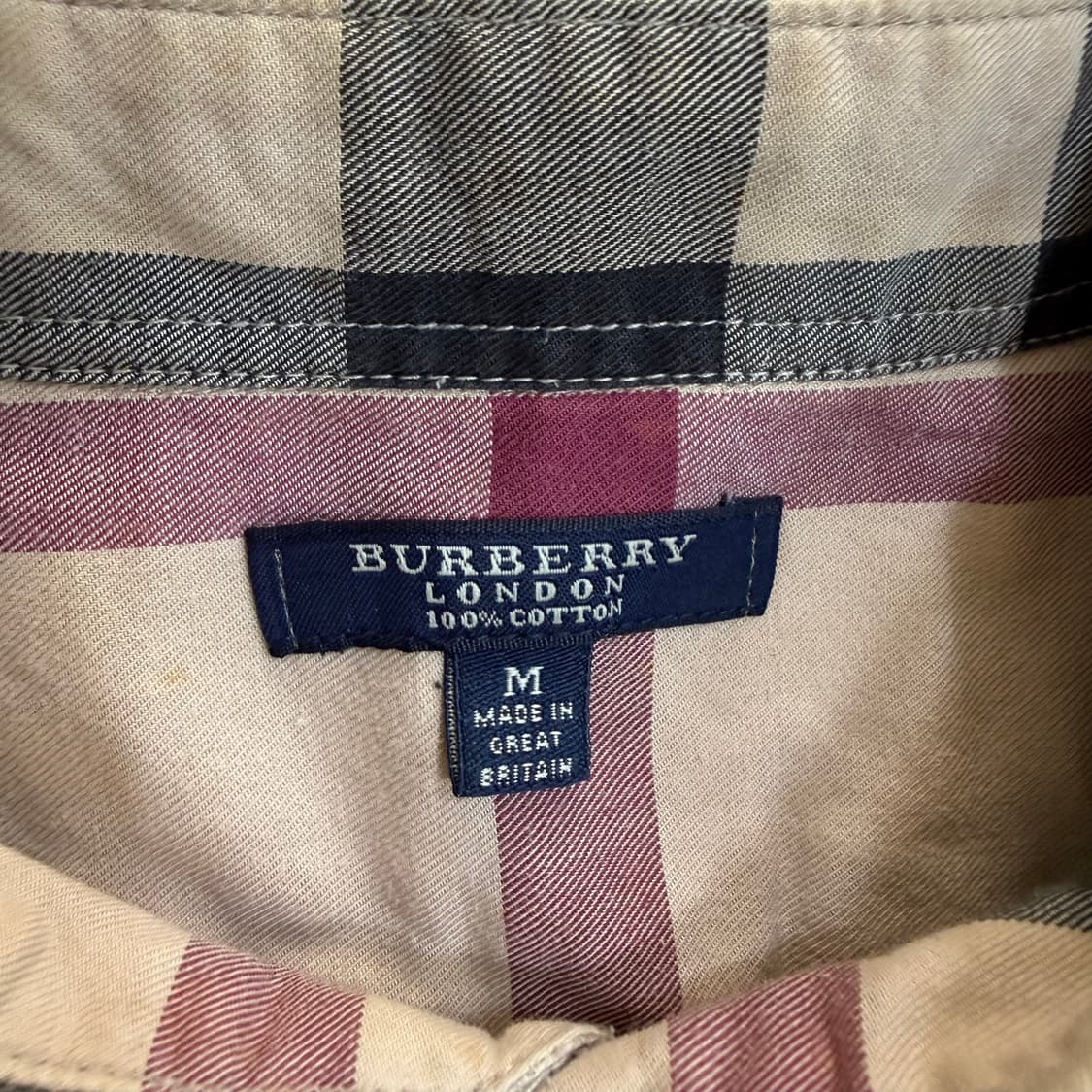 M 명품 체크패턴 셔츠 0403T 상품이미지3