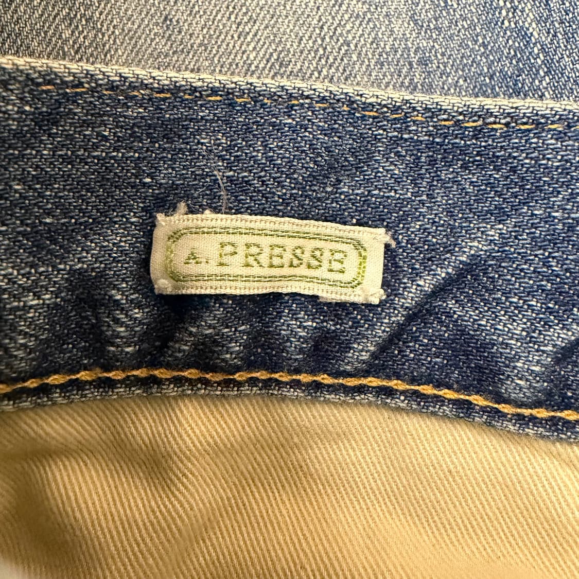 아프레쎄 A.PRESSE 워시드 데님 팬츠 E 굿페이드 34/27 상품이미지8
