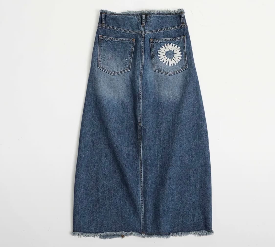 999휴머니티 데님 스커트 상품이미지1
