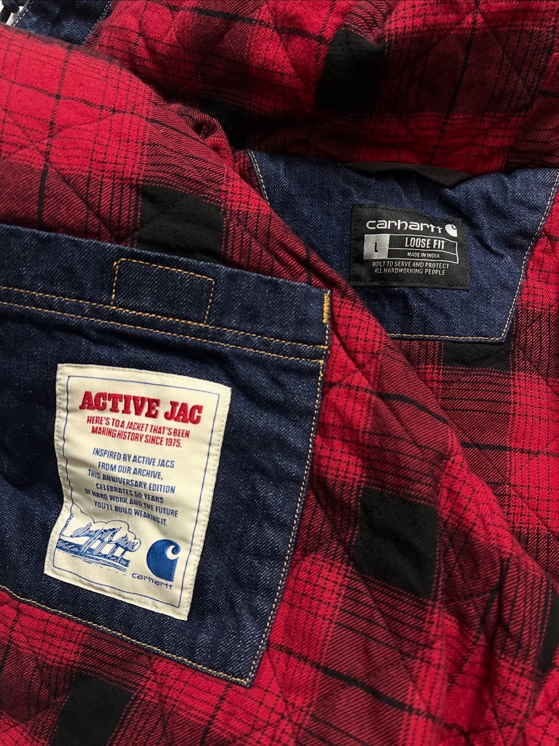 칼하트 50주년 데님 덕액티브 자켓 상품이미지7