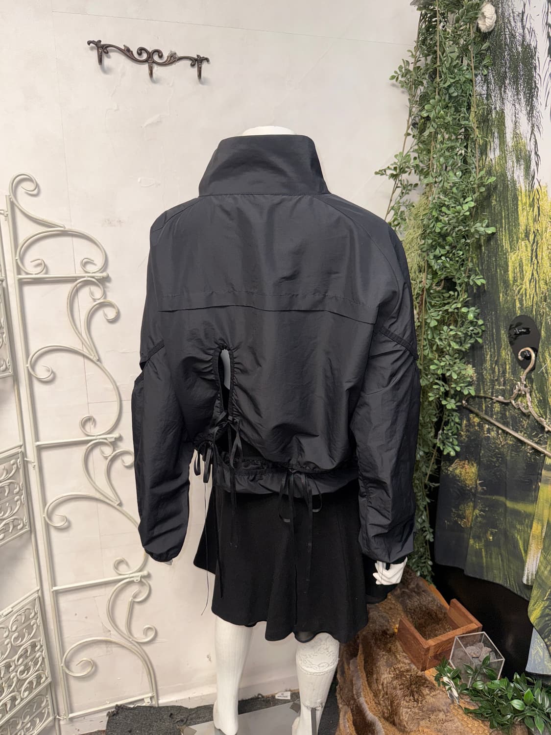 NACHE cut-out windbreaker black 상품이미지8