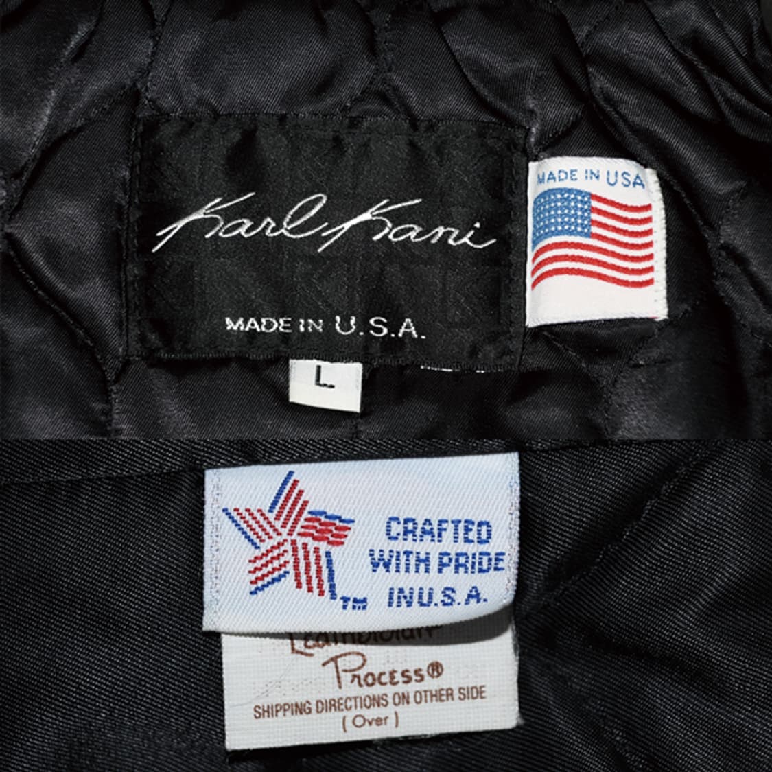 made in USA 90s Karl Kani 빈티지가죽피코트형 자켓 상품이미지9