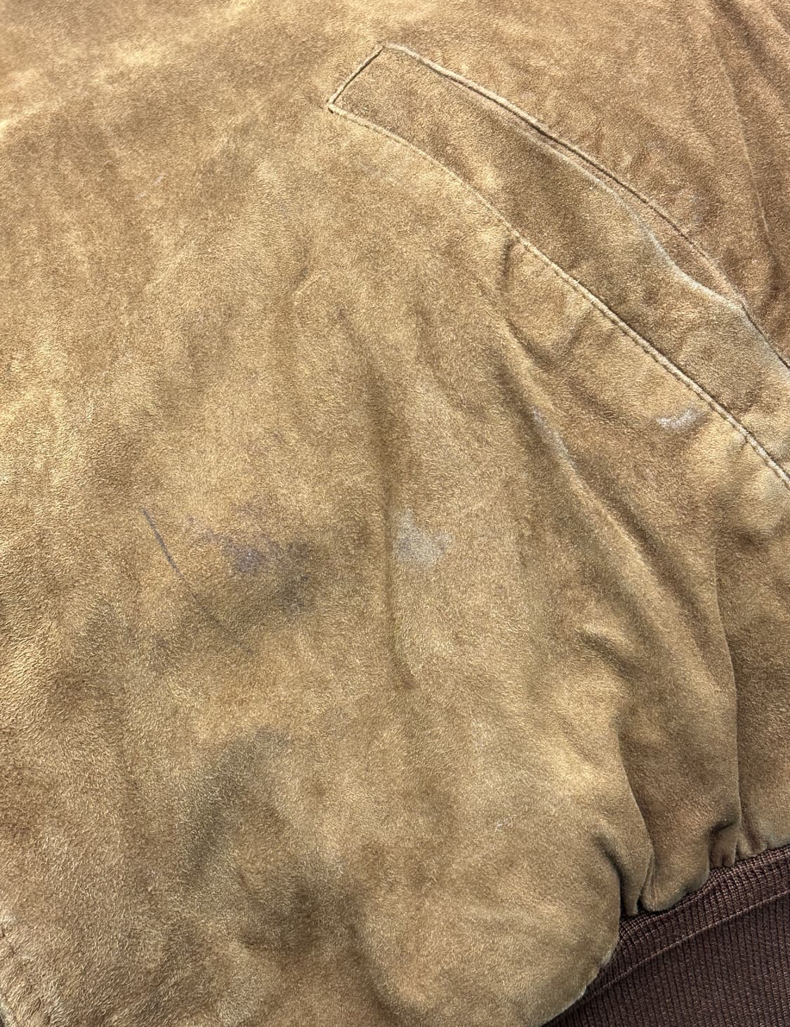 90s HUGO BOSS 스웨이드 레더 자켓 XL 상품이미지8