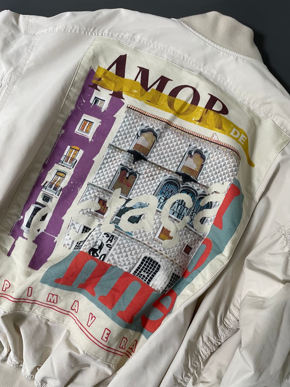 [F] 타임 AMOR 백프린팅 오버핏 MA-1 마원 항공점퍼 상품이미지5