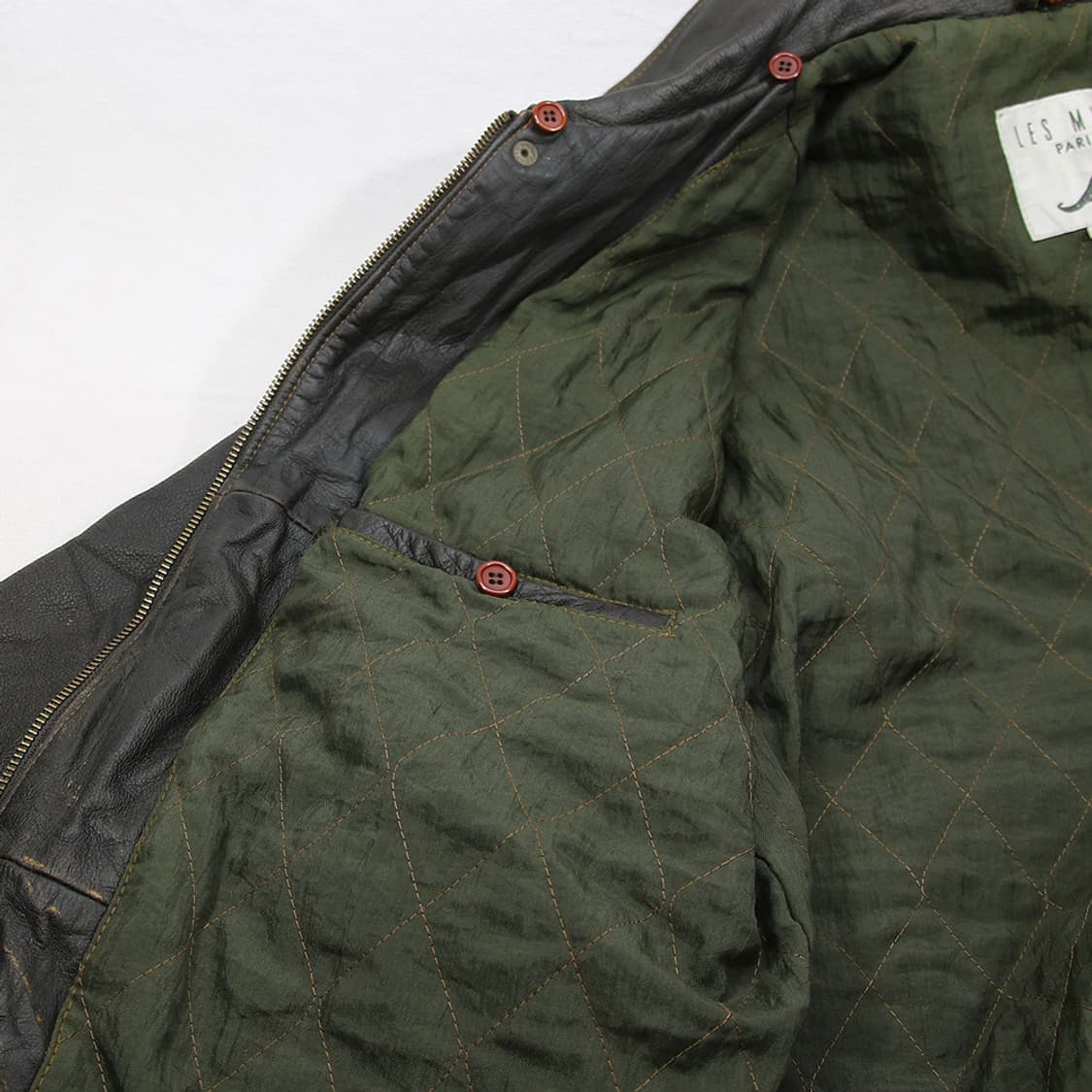 (착용컷) LES MUES 레더 자켓 (남성용 103) 상품이미지8