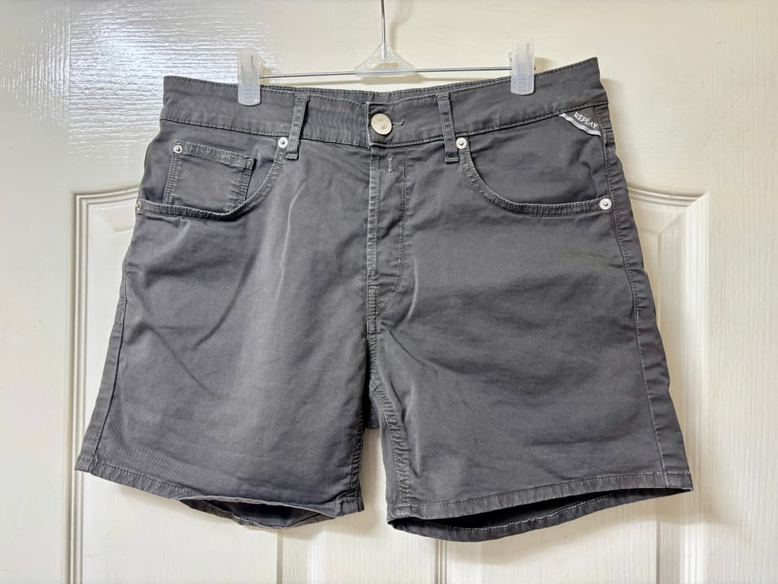 Replay 리플레이 워싱 그레이 숏팬츠 반바지 28~30 상품이미지1