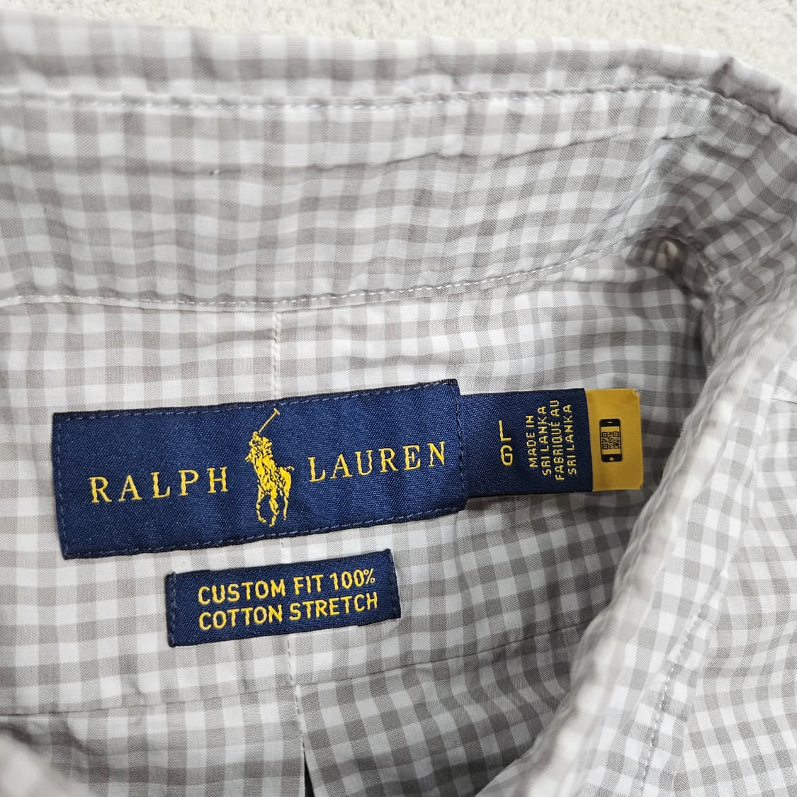 폴로 랄프 로렌 깅엄 체크 셔츠 L 상품이미지6