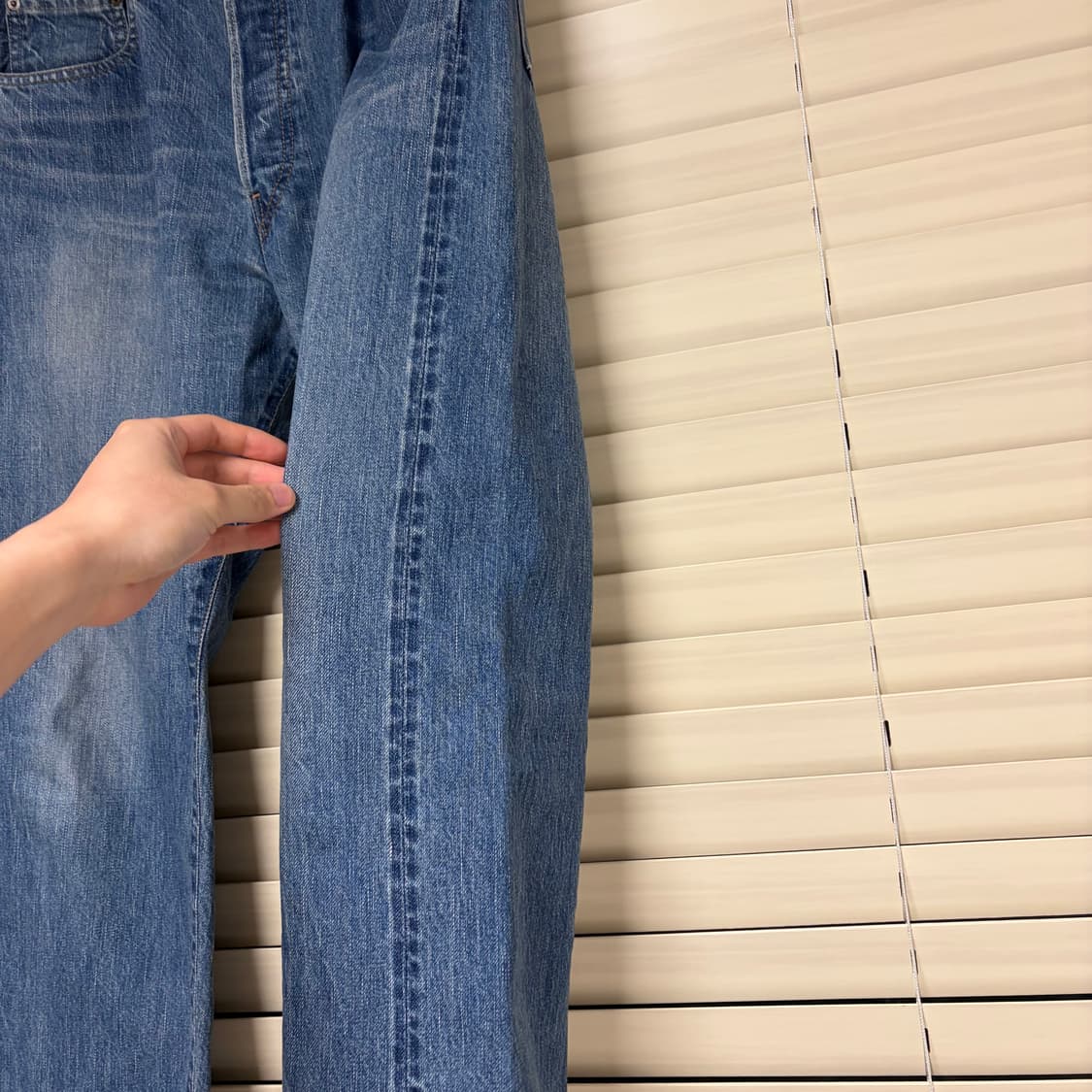 아프레쎄 A.PRESSE 워시드 데님 팬츠 E 굿페이드 34/27 상품이미지6