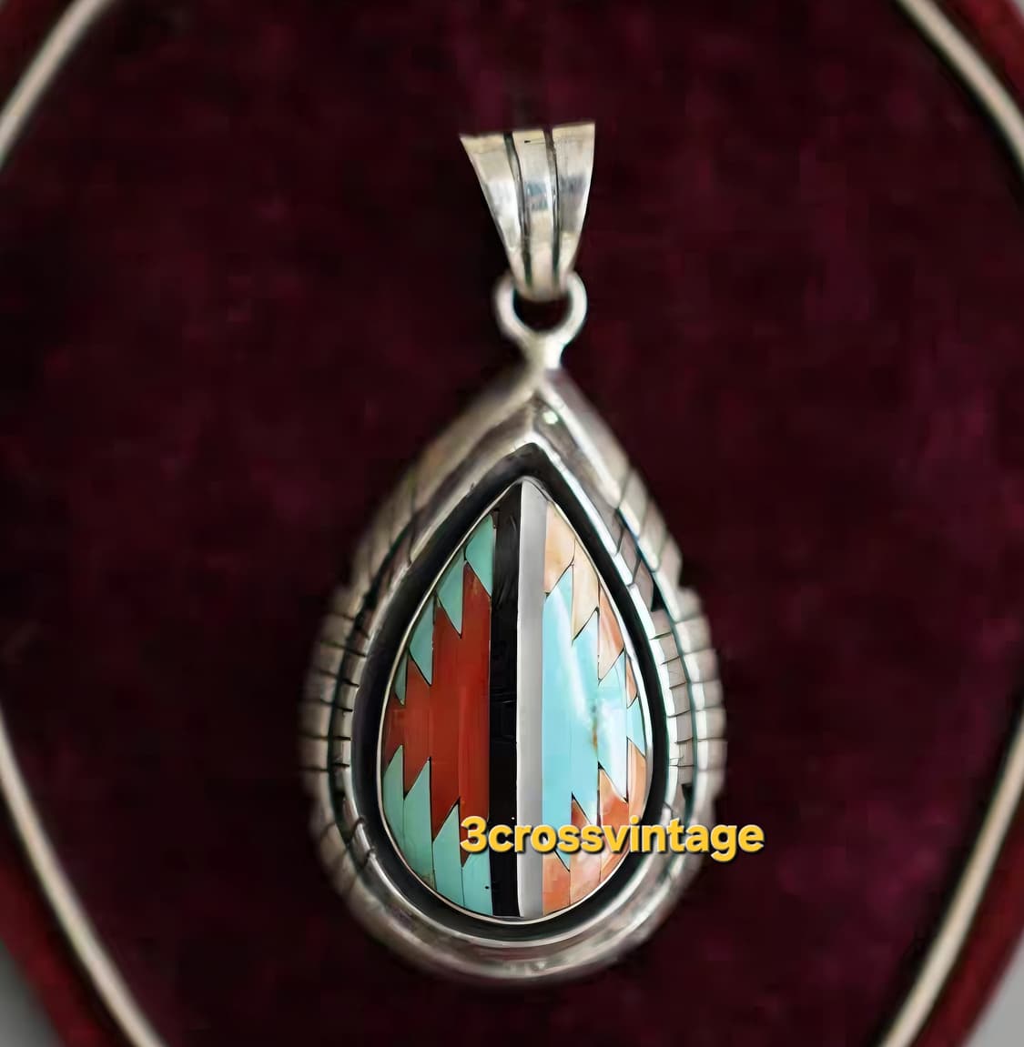 Original American Navajo Silver pendant  상품이미지4