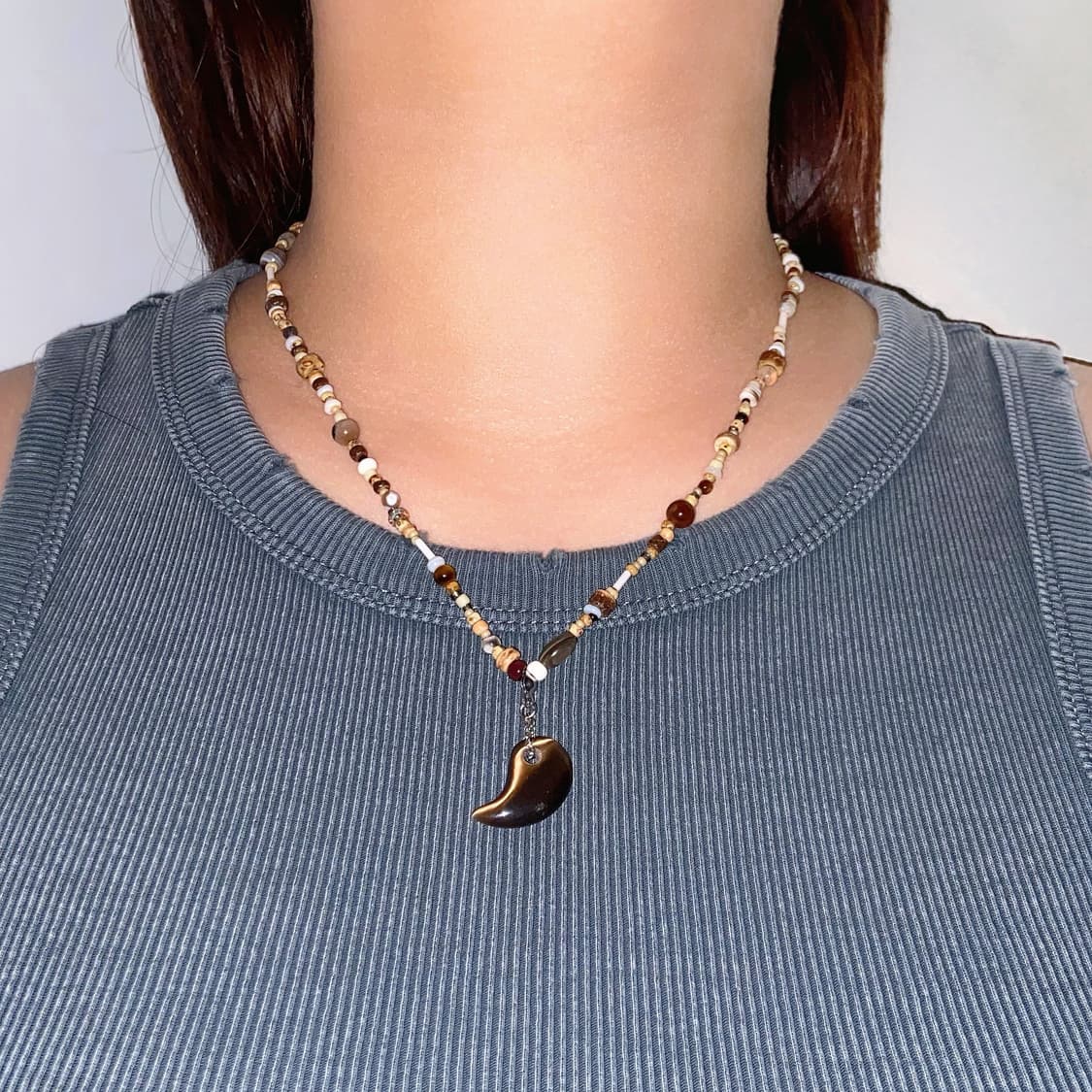 Gravel_Bark Necklace 상품이미지2